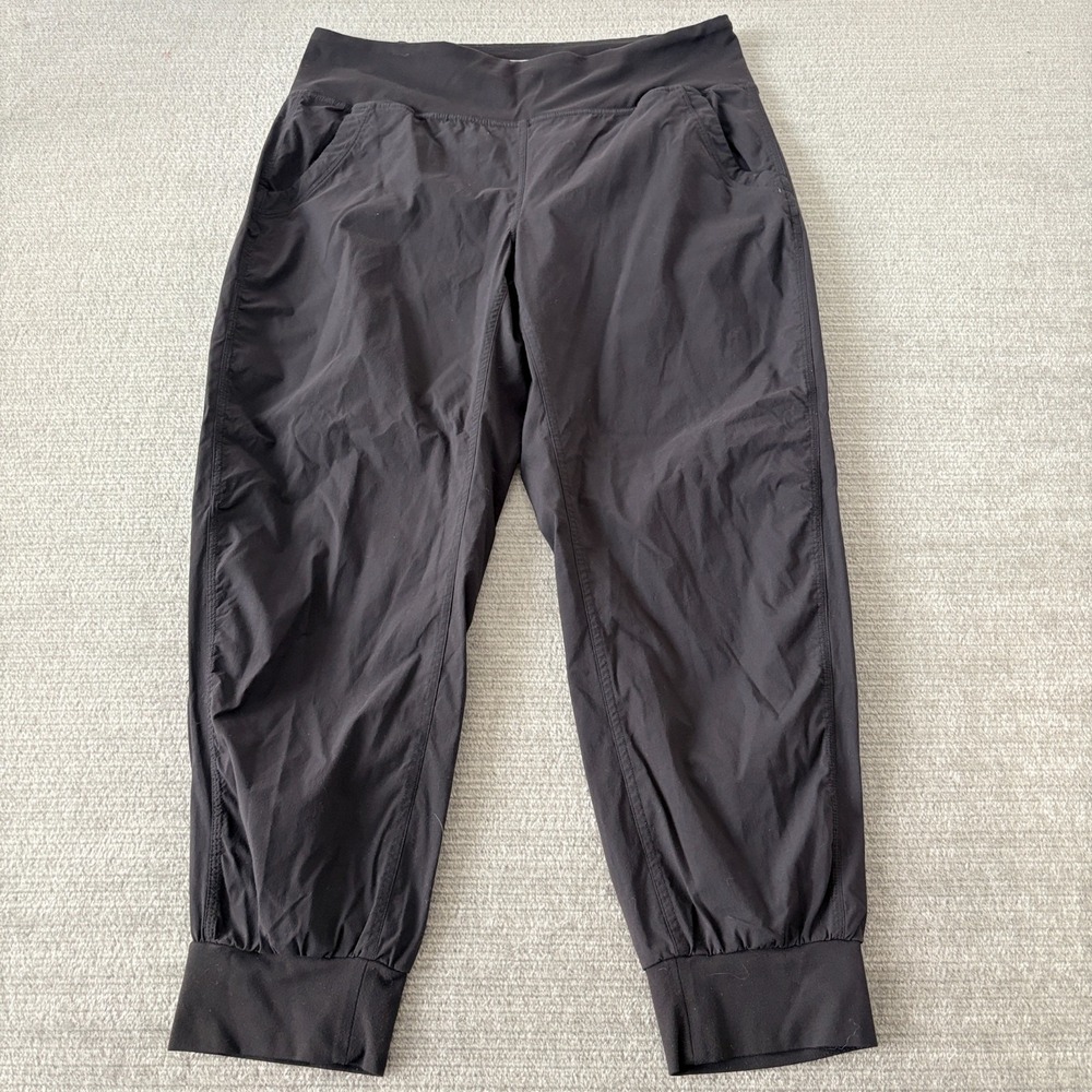 Prana Pants Women XL Summit Pant Black Jogger Pockets Gym Yoga Athleisure